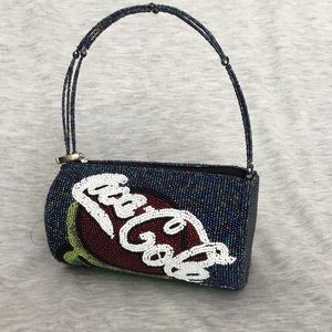 Coca-Cola Beaded Barrel Purse/Bag